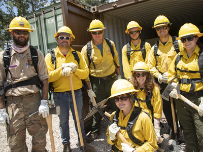 Fire Science Students Photograph