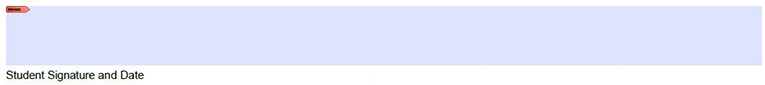 Digital Signature field in Adobe showing an empty field