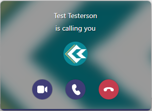 Teams chat window top-right highlighted showing the Video/Audio Call buttons