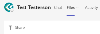 Files associtaed with an individual user when chatting.