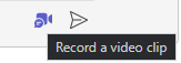 Record a Video Clip option in the Chat Window