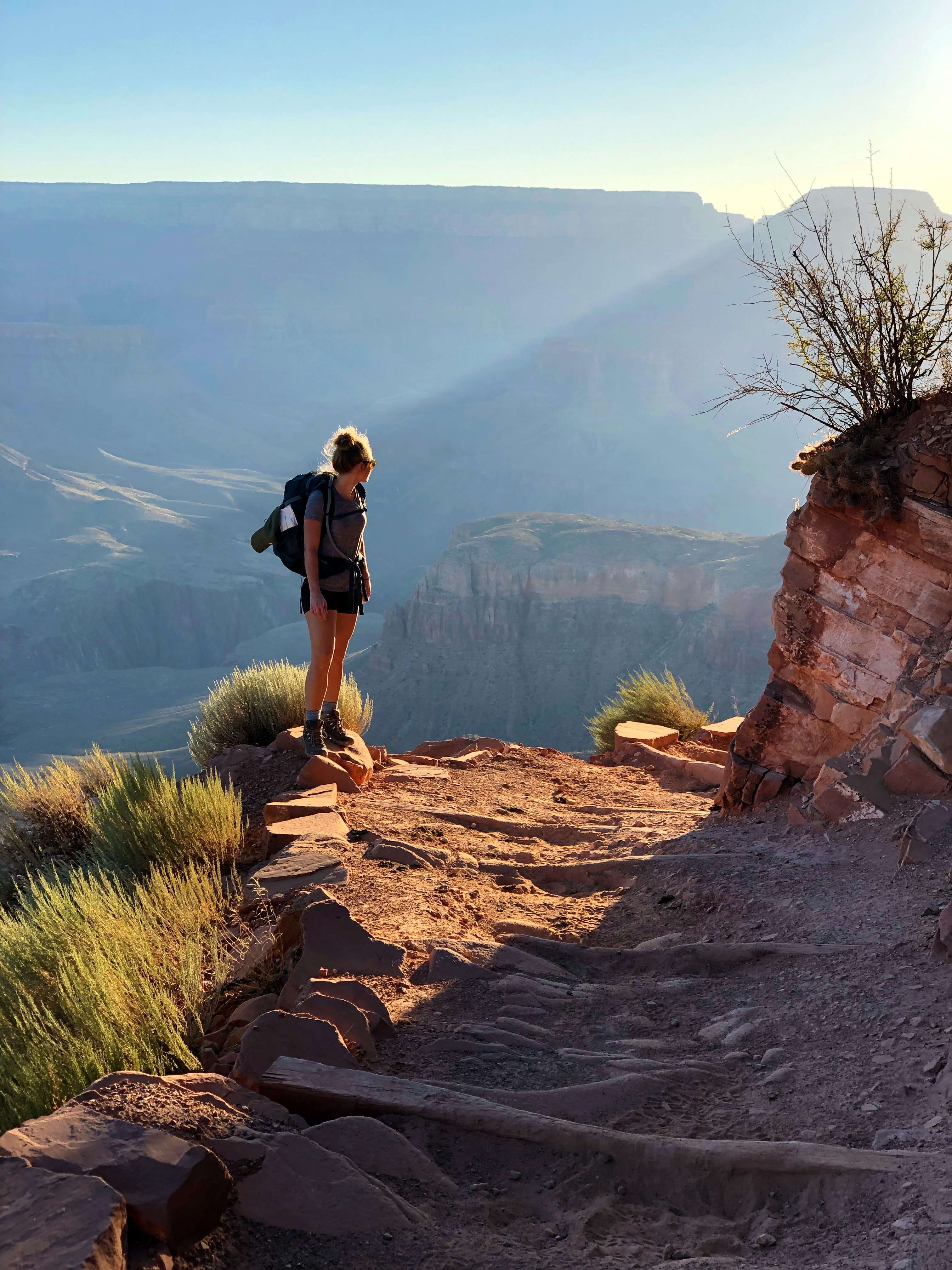 Hiker at Grand Canyon