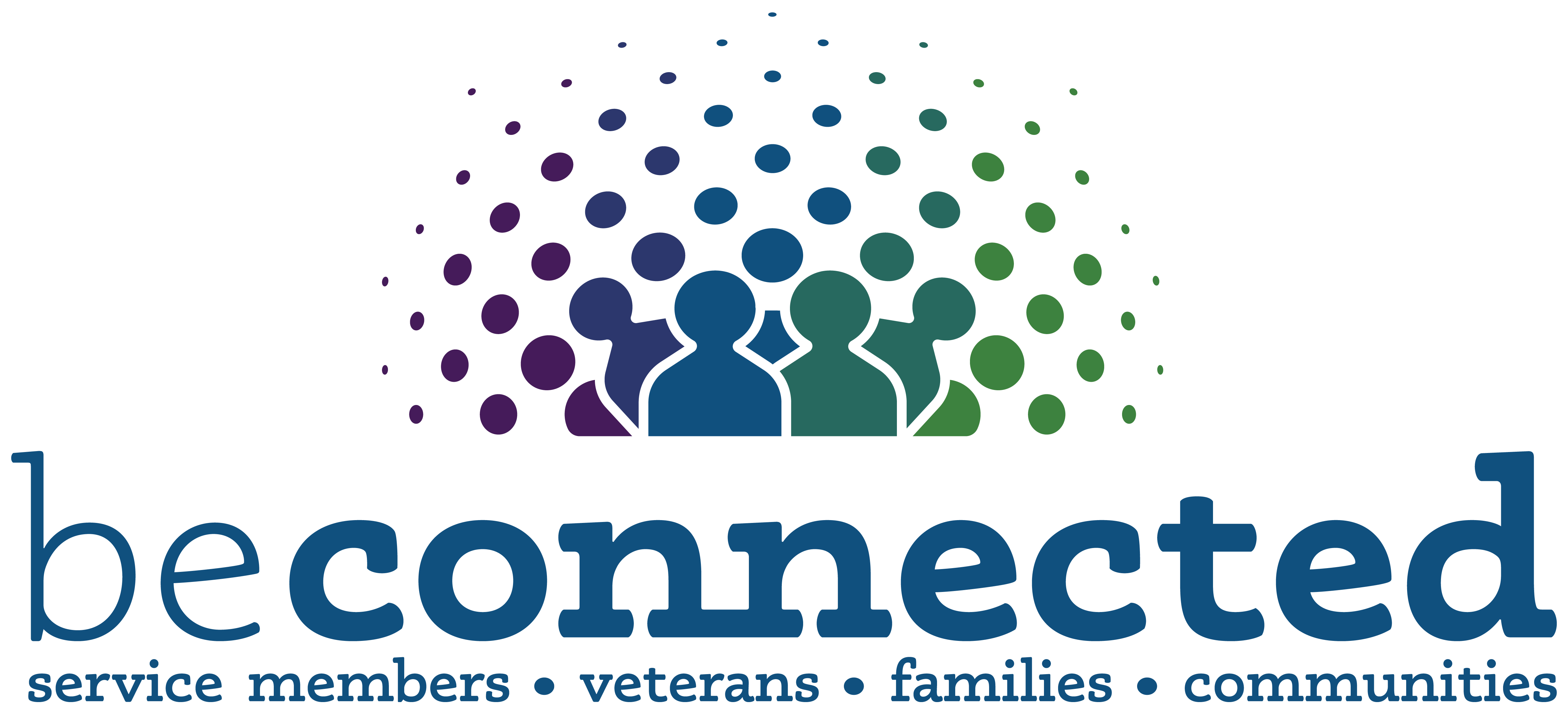 Be Connected logo - service members, veterans, families, communities