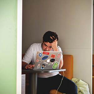 stressed student image