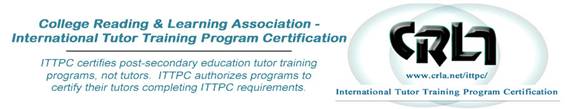 College Reading and Learning Association certificate image